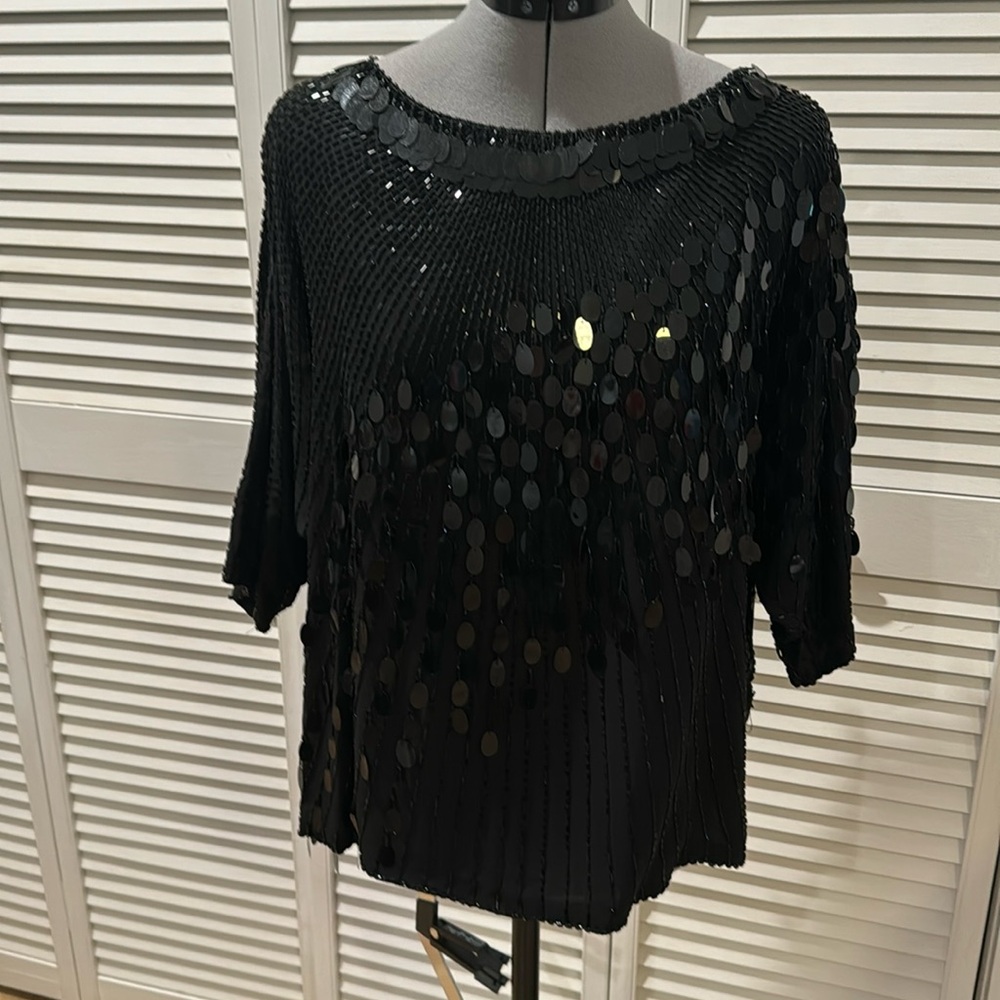 Stunning beaded and sequin shirt.